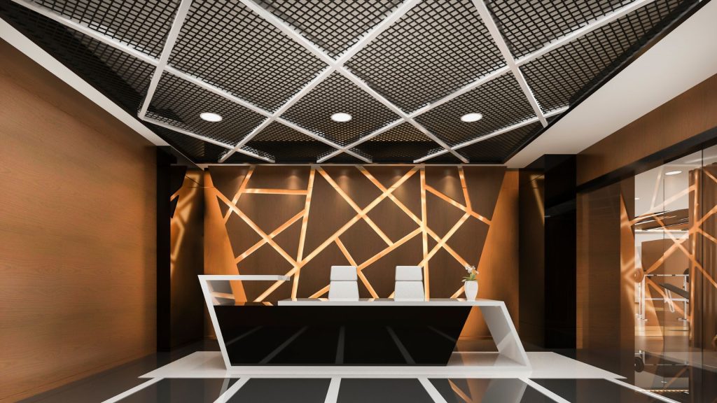 3D stretched and illuminated ceilings are a modern and innovative technology for designing ceilings in buildings. It provides a unique combination of textured elements and 3D lighting to create a stunning and eye-catching visual effect.